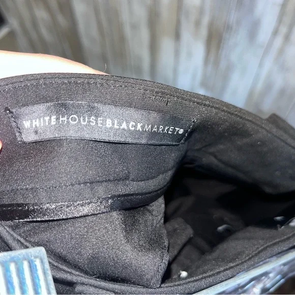 White House Black Market The Slim Skinny Black Ankle Length Pants Women’s 0 - Picture 7 of 7